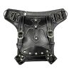 Black PU Steampunk Waist Bag