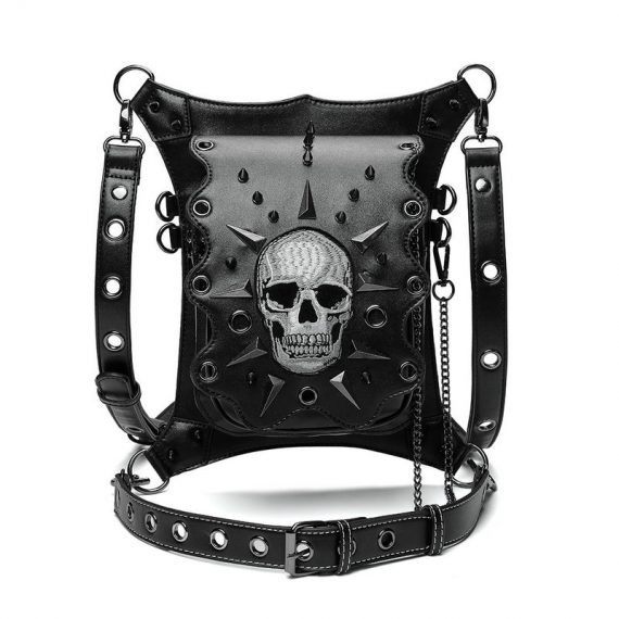 Halloween Steampunk Skull Waist Bag