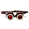 Steampunk PU Metal Blindfold Goggles