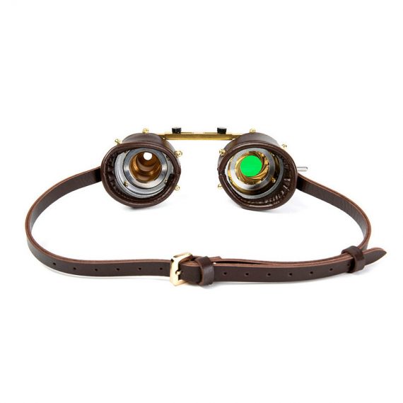 Steampunk PU Green Blindfold