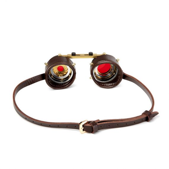 Steampunk Red Blindfold Goggles