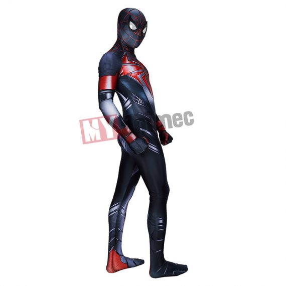 New PS5 Spiderman Costume Miles Morales Advanced Tech Suit For Adult