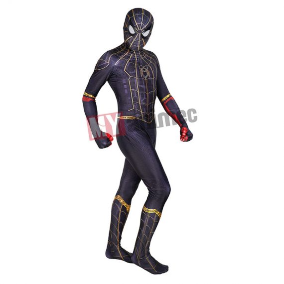 Spider-Man: No Way Home Costume  Adult Black & Gold Suit