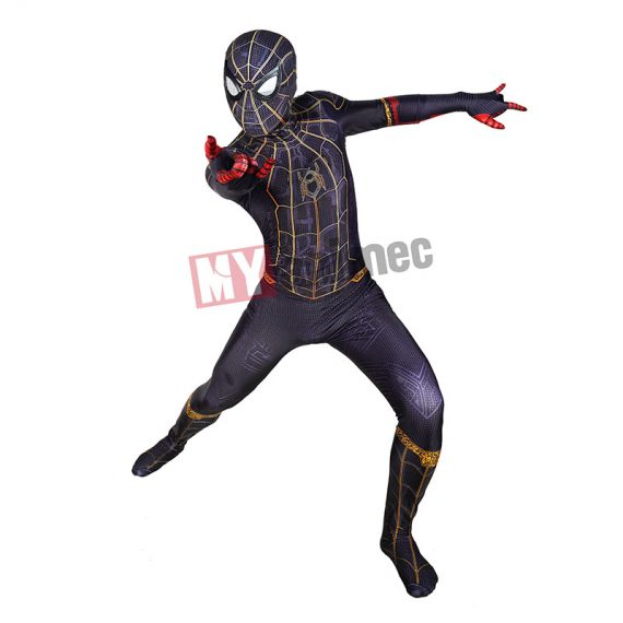 Spider-Man: No Way Home Costume  Adult Black & Gold Suit