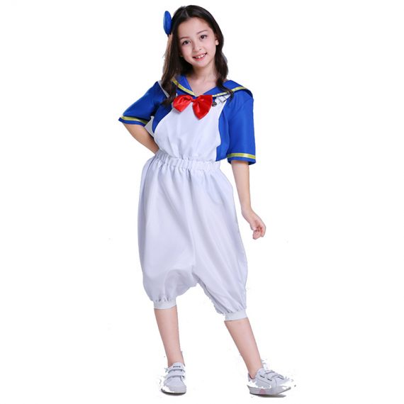 Adult And Kids Donald Duck Cosplay Outfits Family Halloween Costumes