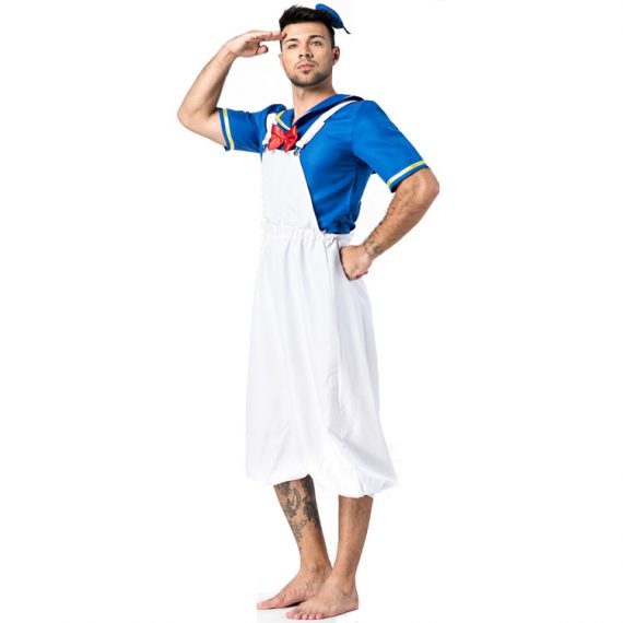 Adult And Kids Donald Duck Cosplay Outfits Family Halloween Costumes