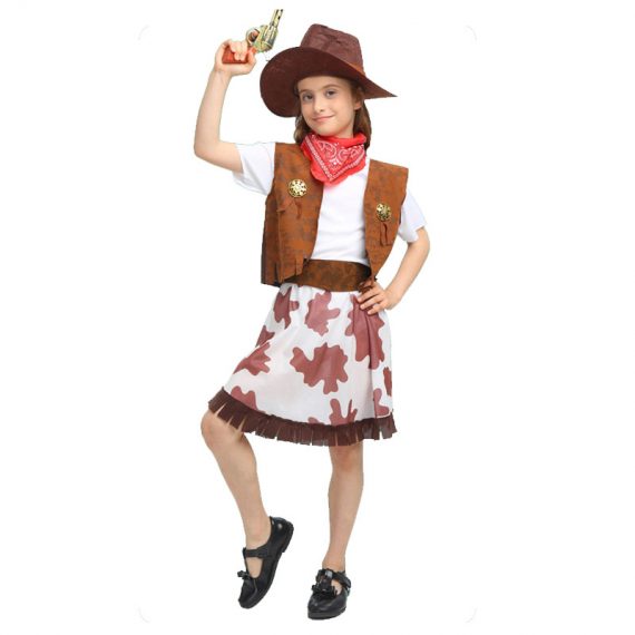 Adult Kids Parent-child Cowboy outfit Family Halloween Costume