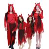 Family Halloween Costume Adult Kids Demon Cosplay Bodysuit