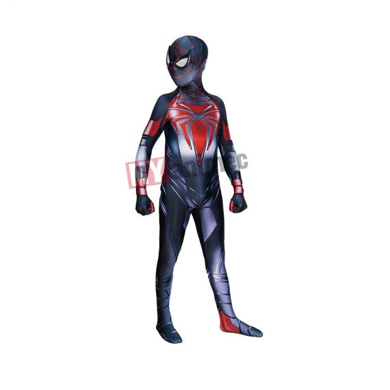 Kids PS5 Spiderman Costume Miles Morales Advanced Tech Suit