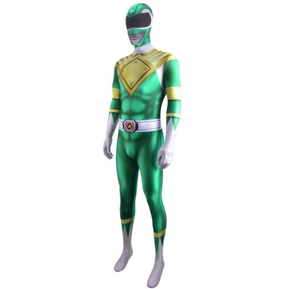 Green Mighty Morphin Power Rangers Costume