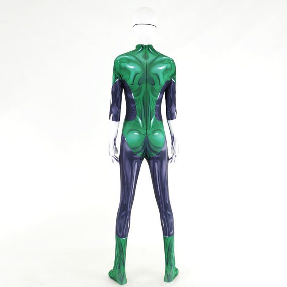 Adult Kids Green Lantern Costume Halloween Superhero Jumpsuit