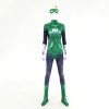 Adult Kids Green Lantern Costume Halloween Superhero Jumpsuit