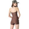 Adult Camouflage Jumpsuit Female Pilot Costume