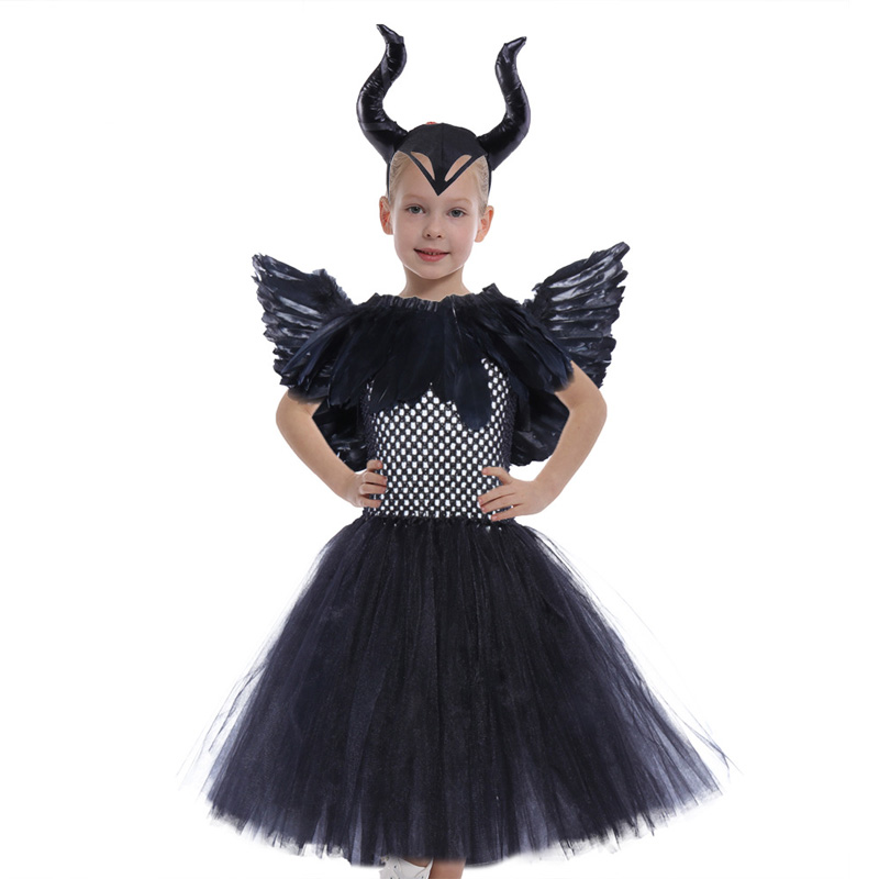 Kids Black Devil Halloween Party Costume MYanimec