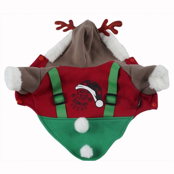 Dog Christmas Elf Costume Outfit