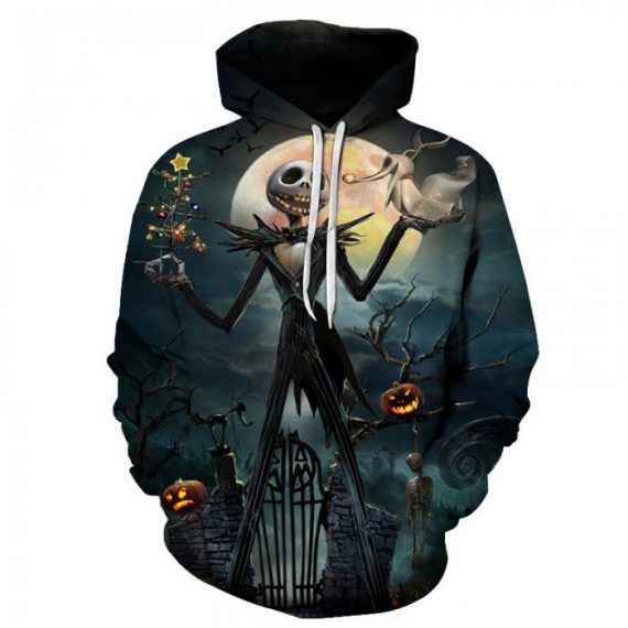 Jack The Skeleton Hoodie Pullover Sweatshirt