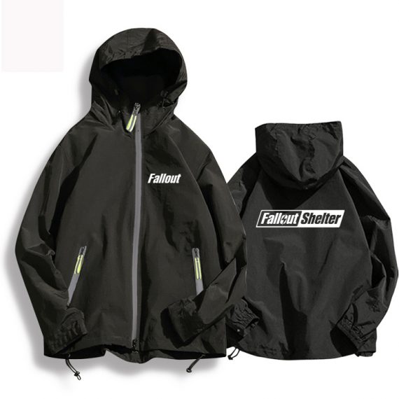 Fallout Black Game Jacket For Adult