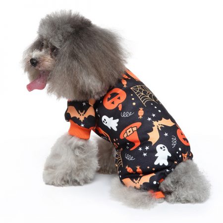 Dog Scary Pumpkin Halloween Costume