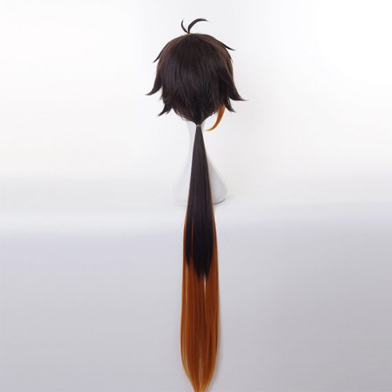 Anime Genshin Impact Zhongli Wig Cosplay