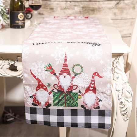 Christmas Santa Clause Table Runner Decoration