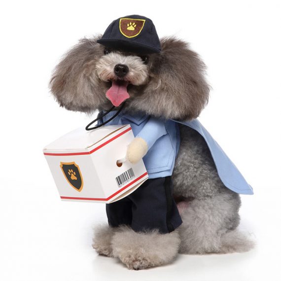 Funny Puppy Dog Postal Worker Costume