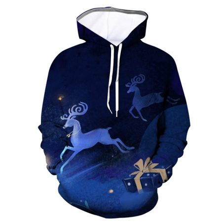 Halloween Running Deer Hoodie