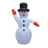 Inflatable Outdoor Christmas Blue Snowman Decoration