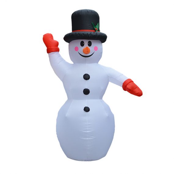 Inflatable Outdoor Christmas Blue Snowman Decoration