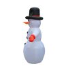 Inflatable Outdoor Christmas Blue Snowman Decoration