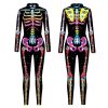 Adult Skeleton Rainbow Bone Jumpsuit Costume