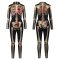 Women’s 3D Print Skeleton Boner Jumpsuit Halloween Costume
