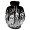 Unisex Halloween Skull Sweatshirt Hoodie