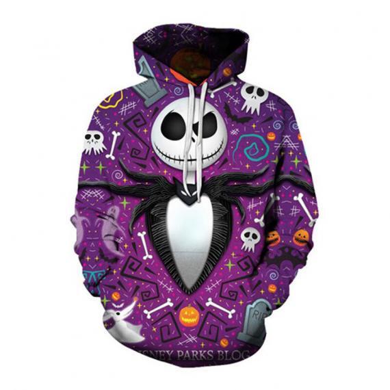 The Nightmare Before Christmas Big Jack Skellington Hoodie - MYanimec