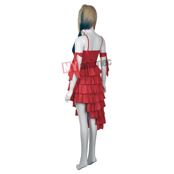 The Suicide Squad Costume 2021 Harley Quinn Red Dress