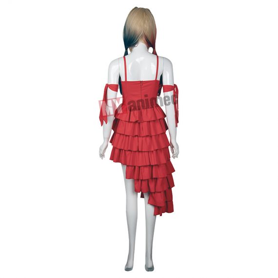 The Suicide Squad Costume 2021 Harley Quinn Red Dress