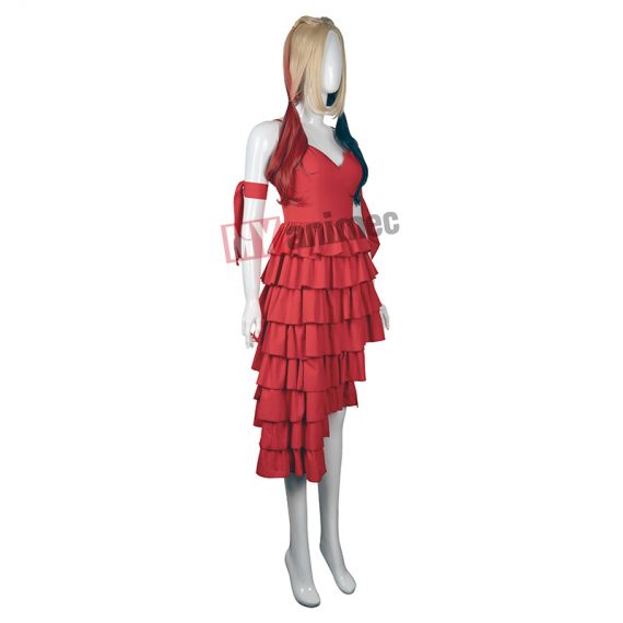 The Suicide Squad Costume 2021 Harley Quinn Red Dress