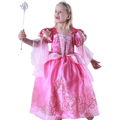 Girls Fairy Tale Princess Pink Costume