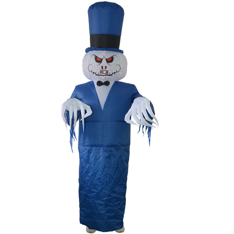 Zombie Snow Fright Costume Adult Blue Yellow main image 0
