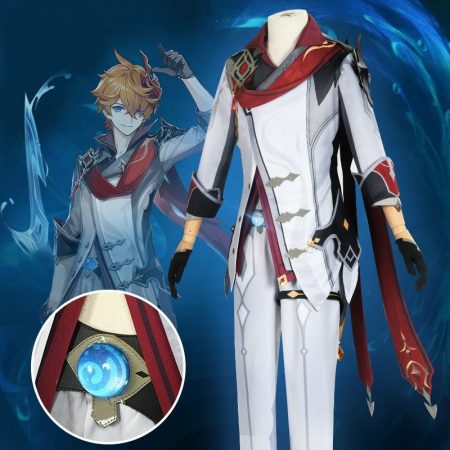 Game Genshin Impact Tartaglia Costume Cosplay
