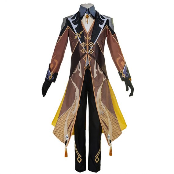 Game Genshin Impact Morax Zhongli Costume Cosplay