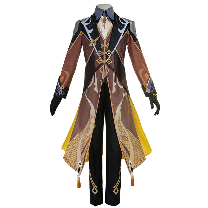 Game Genshin Impact Morax Zhongli Costume Cosplay - MYanimec