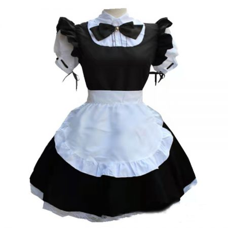 Women Sweet Classic Maid Short Dress Costume