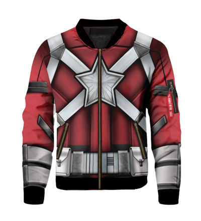 Mens Red Guardian Long Sleeve Jacket