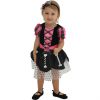 Girl’s Black And Red Skeleton Skull Costume