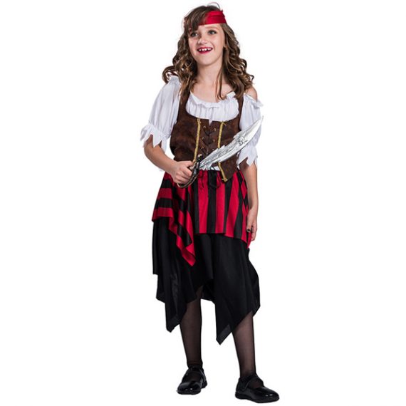 Girl’s Cool Pirate Halloween Costume Dress