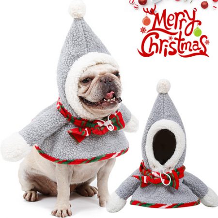 Cool Pet Dog Gray Christmas Costume