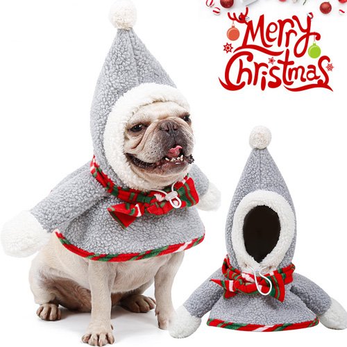 Cool Pet Dog Gray Christmas Costume