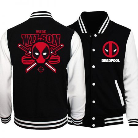 Casual Deadpool Long Sleeve Print Jacket Coat