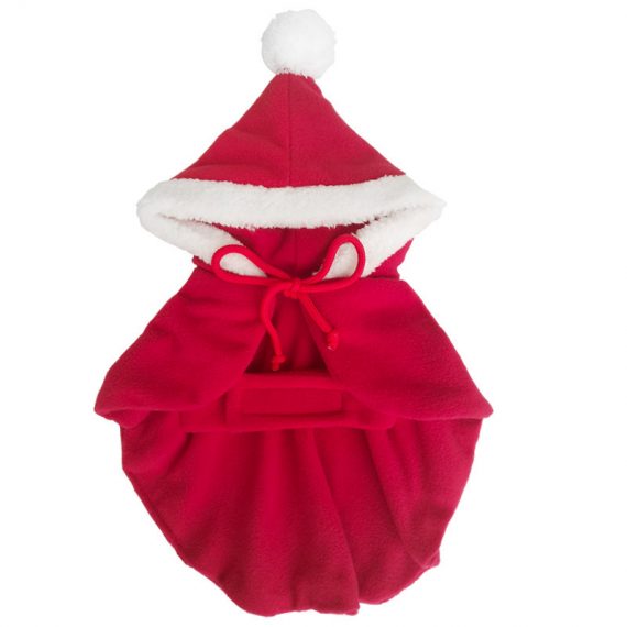 Cute Dog Christmas Elf Costumes Cape