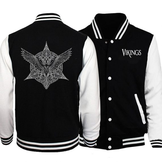 Print Viking Long Sleeve Jacket